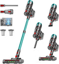 Cordless Stick Vacuum 60KPA, 650W, 80Mins, Cordless Design, Rechargeable, Anti-Tangle Brush, LED Screen