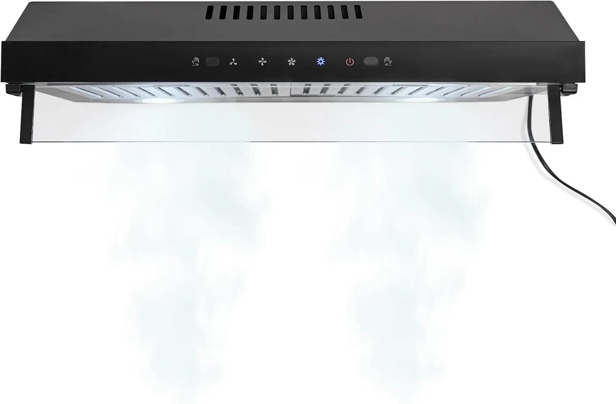 Range Hood 900CFM, Touch Controls, Stainless Steel, 24 inch, 3 Speed