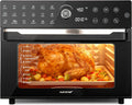 Air Fryer, 32 Quart, Rotisserie Function, Convection Cooking, Large Capacity, 18' x 17' x 14, Digital Airfryer with 20 Presets, Dual Cook, NutriChef