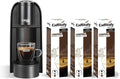 Coffee Machine Volta Nera, 30 Full-bodied Coffee Capsules Included, for Original Caffitaly Machines