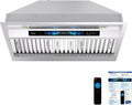 Range Hood Ductless Convertible, 30' Built-in Ducted