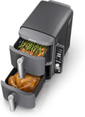 Ninja 2-Basket Air Fryer, 10 QT, 6-in-1, DoubleStack Technology Cooks 4 Foods at Once, Easy Meals, Easy Clean, Smart Cook System