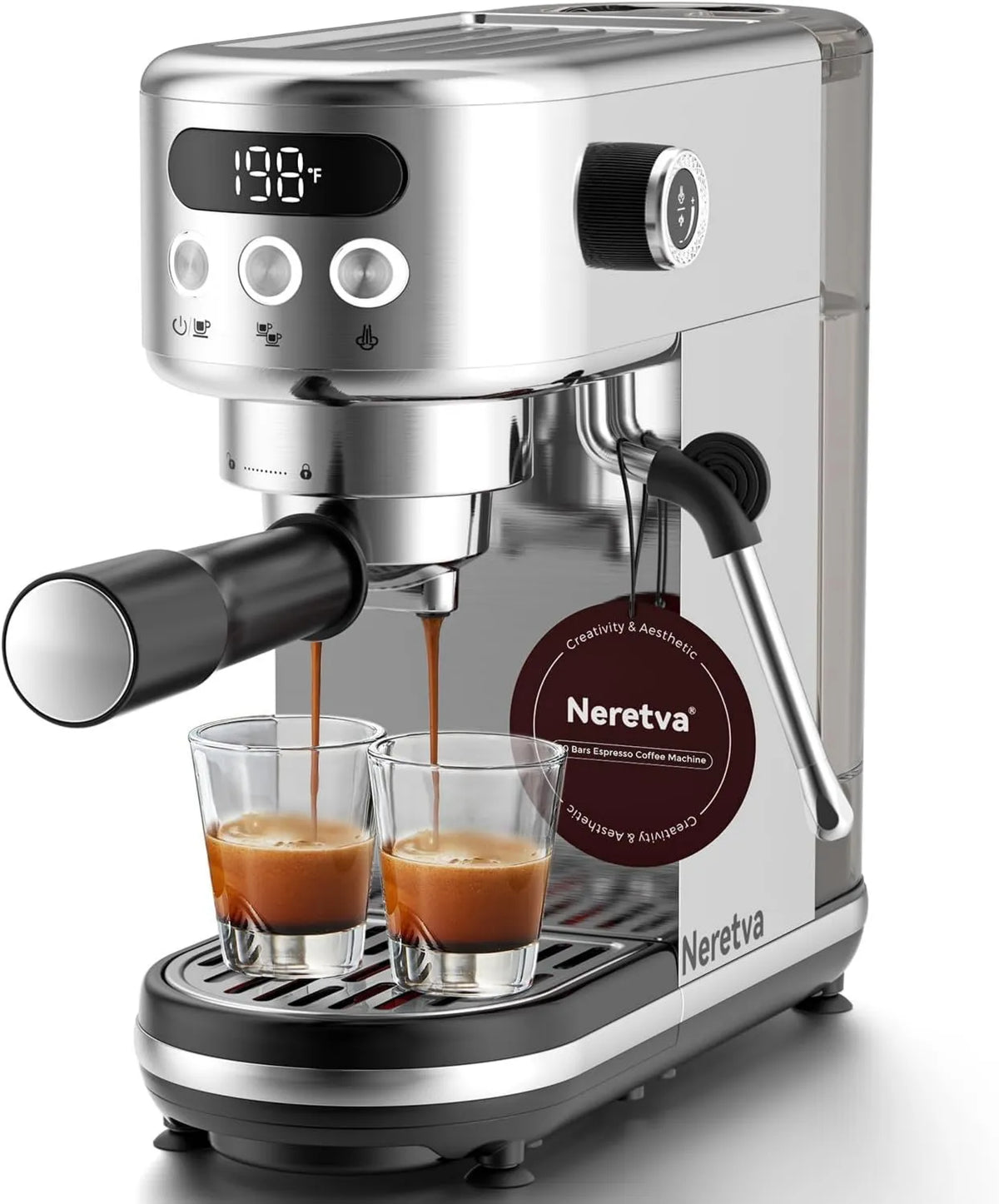 Espresso Machine Neretva 20 Bar, Compact Portable Design