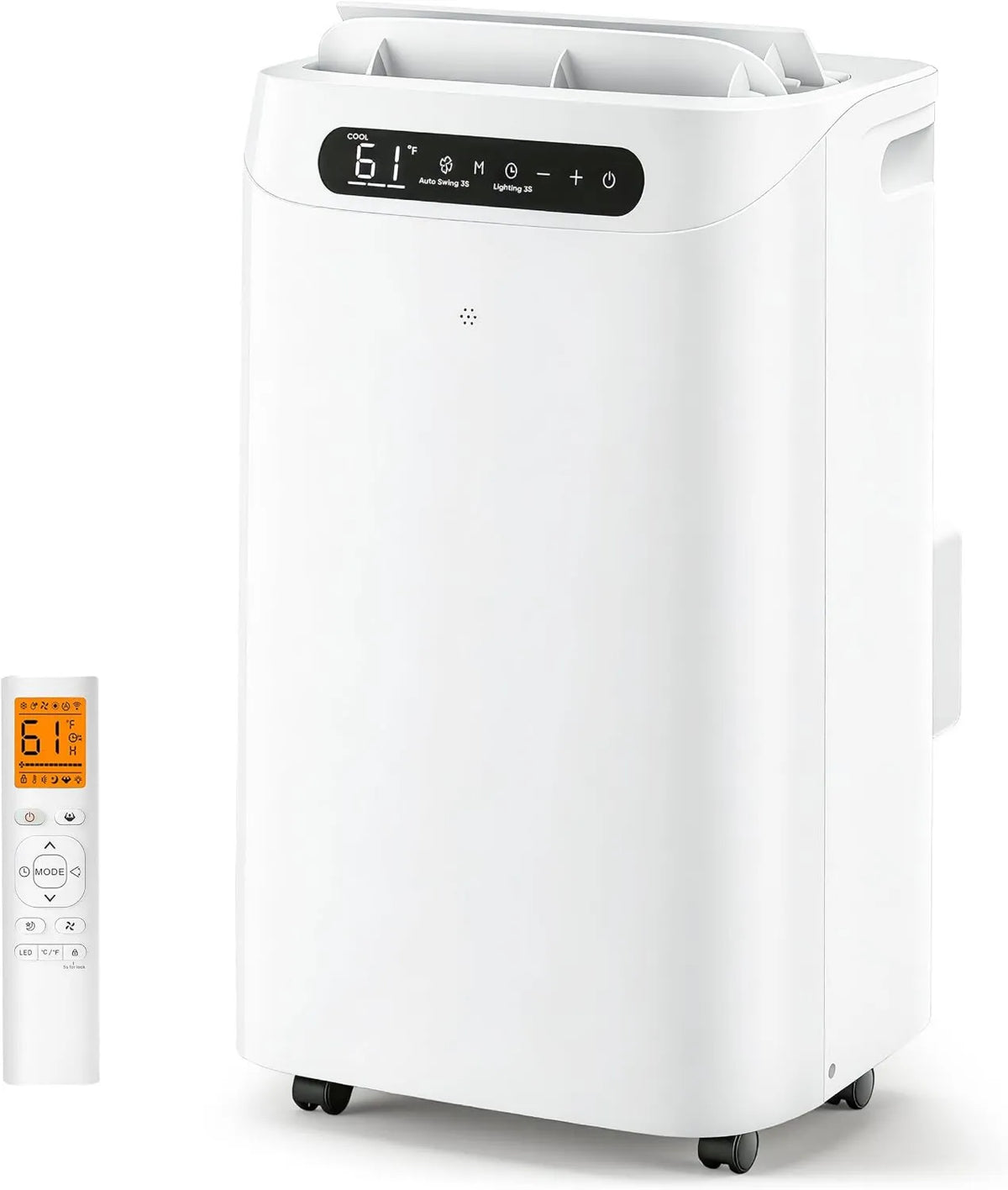 14000 BTU Portable Air Conditioners, Cools Up to 700 Sq.Ft, Portable AC Unit with Remote Control, Sleep Mode& Installation Kits for Large Rooms