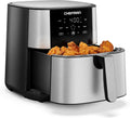 Air Fryer XL Nonstick 4-in-1, 8 Qt, Stainless Steel, XL Nonstick Dishwasher-Safe Basket, Nonstick Interior, Chefman