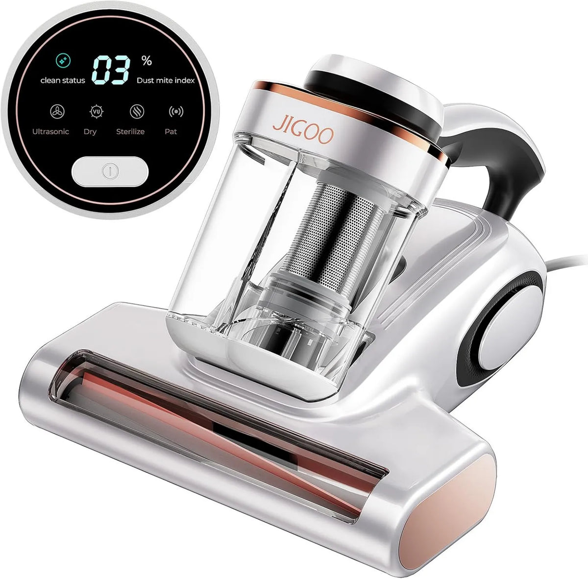 Vacuum Cleaner J300, Dust Sensor, Pet Hair, UV and Heat, JIGOO