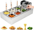 Commercial Pasta Cooker, 110V, 6 Baskets, Stainless Steel, 50-300℃ Temperature Control, Adjustable Temperature, Commercial-Grade Design