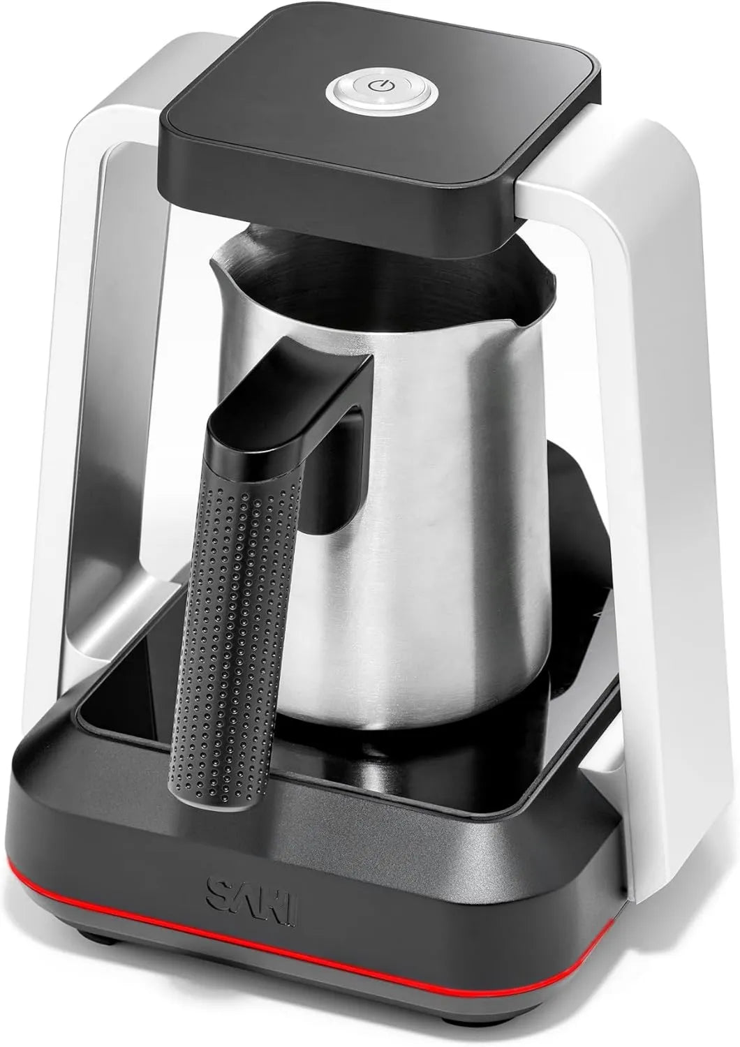 Drip Coffee Maker 100% Plastic-Free Stainless Steel, 5 Cup, 120V, Dishwasher Safe, SandBrew Technology, Peak Foam Detection, SAKI