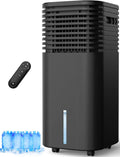 Air Conditioner 1800CFM, Timer, Compact Portable Design, 3 Gal, 4 Modes, 3 Speeds, Evaporative Air Cooler No Hose for Room, Windowless