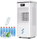 4-IN-1, Touch Controls, Compact Portable Design, 20 FT, 3 Speeds, 4 Modes, Portable Air Conditioners, 4-IN-1 Evaporative Air Cooler & Swamp Cooler