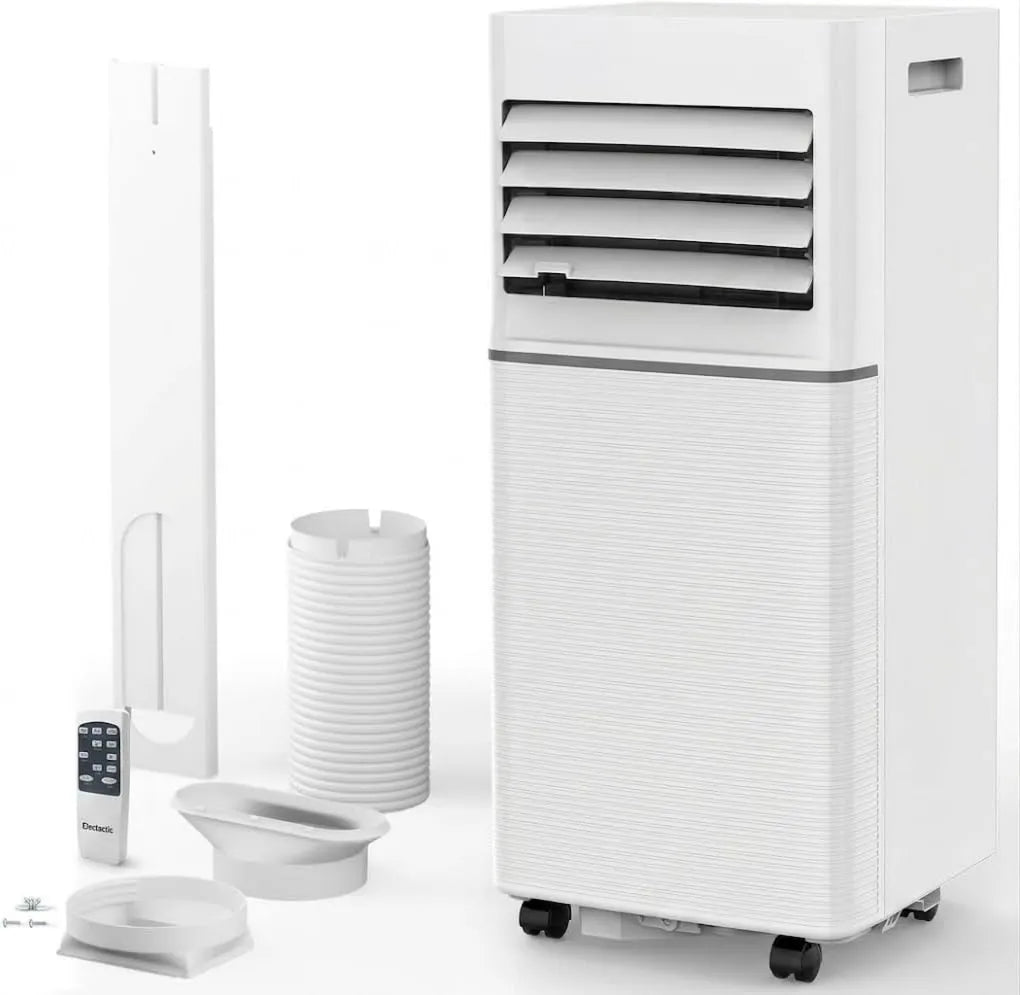 Air Conditioner 5000 BTU Portable 24H, Remote Control, Timer, Compact Portable Design, 2 Fan Speeds, Cooling for 200 Sq Ft Max, Home and Dorm