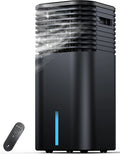 Air Conditioner 3-Speed, 4 Modes, 15H Timer, 4 Ice Packs, 3-Speed Settings, 24.3' Small Evaporative Air Cooler for Room No Window, Remote Control