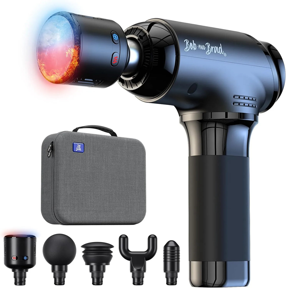 Percussion Massage Gun BRAD T2 Pro Deep Tissue, Heat Function, BOB AND