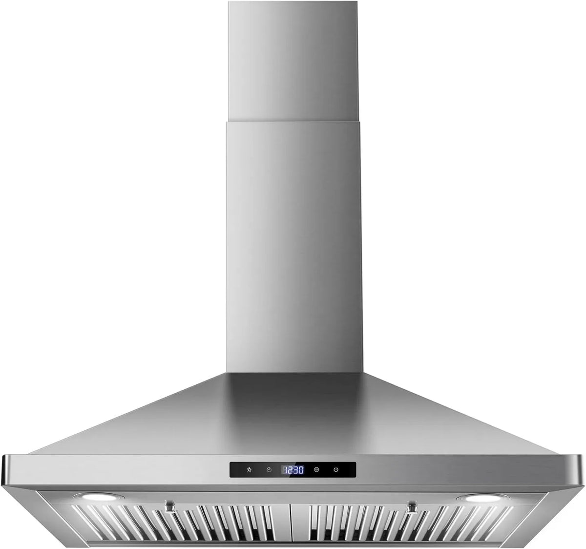 Range Hood 700CFM, Touch Controls, Stainless Steel, Wall-Mountable, 30 inch, 3 Speed, Soft Touch Control, Energy-saving LED Lights