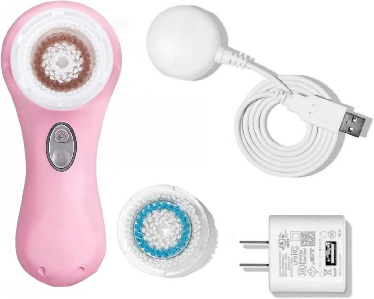 Facial Cleansing Device, Deep Facial Cleansing, Sonic, Pink