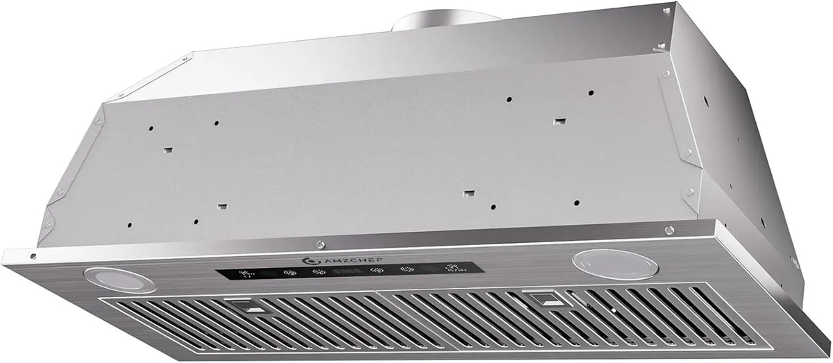 Range Hood 3-Speed, 1000 CFM, 30 Inch, Touch Controls, Stainless Steel, Built-In Installation, AMZCHEF