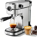 Espresso Machine 20 Bar Semi-Automatic, Coffee Machine with Removable Water Tank for Cappuccino & Latte, Removable Water Reservoir, Stainless Steel