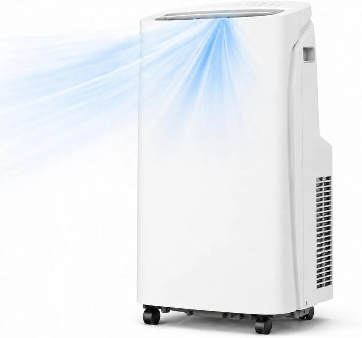 White-14000BTU-WIFI, 4-in-1, Wi-Fi, Remote Control, Compact Portable Design, Wi-Fi Smart Quiet AC Cool Up to 650 Sq.Ft, Auto Swing