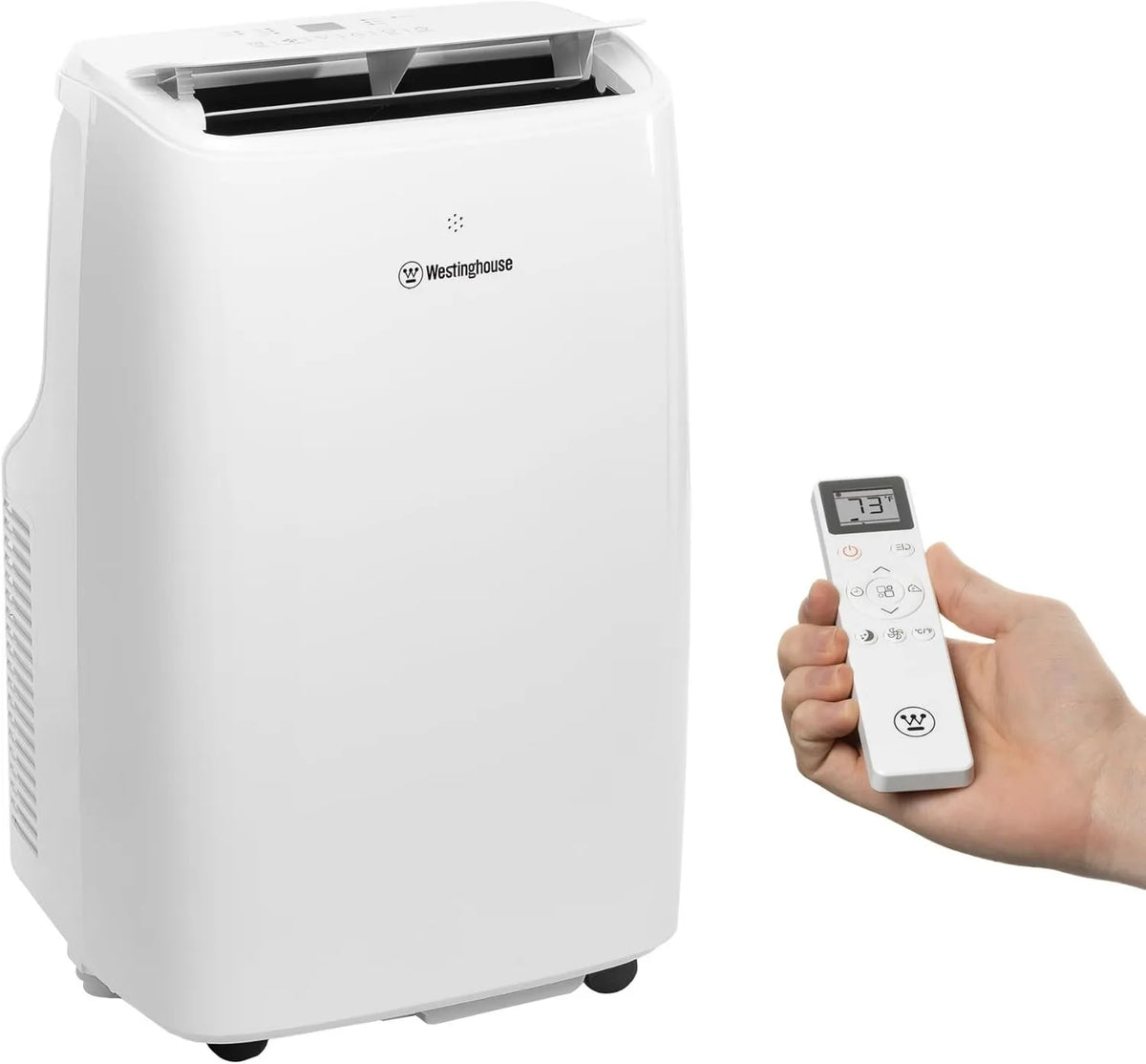 Westinghouse 12000 BTU 3-Speed Air Conditioner, Programmable Brewing, Remote Control, Timer, Compact Portable Design, App Control, 3-Speed Fan