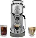 De'Longhi Home Barista Drip Coffee Maker, Hot and Iced Brewing, Stainless Steel, Compact Portable Design