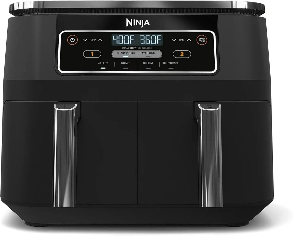 Ninja 4-in-1 Air Fryer, 2-Basket, 4 Functions, Dual-Basket Cooking