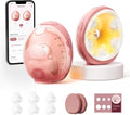 Wearable Breast Pump 180ml/6oz, 4 Modes, 12 Levels, Heat Function, App-Controlled, Momcozy