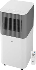 LG Air Conditioner, Remote Control, Compact Portable Design, 5000 BTU, 8500 BTU, 115V, Cools 150 Sq.Ft., 10' x 15' Room Size, White & Gray