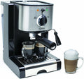 Pump Espresso And Cappuccino Machine EC100, 46 oz, Black and Stainless