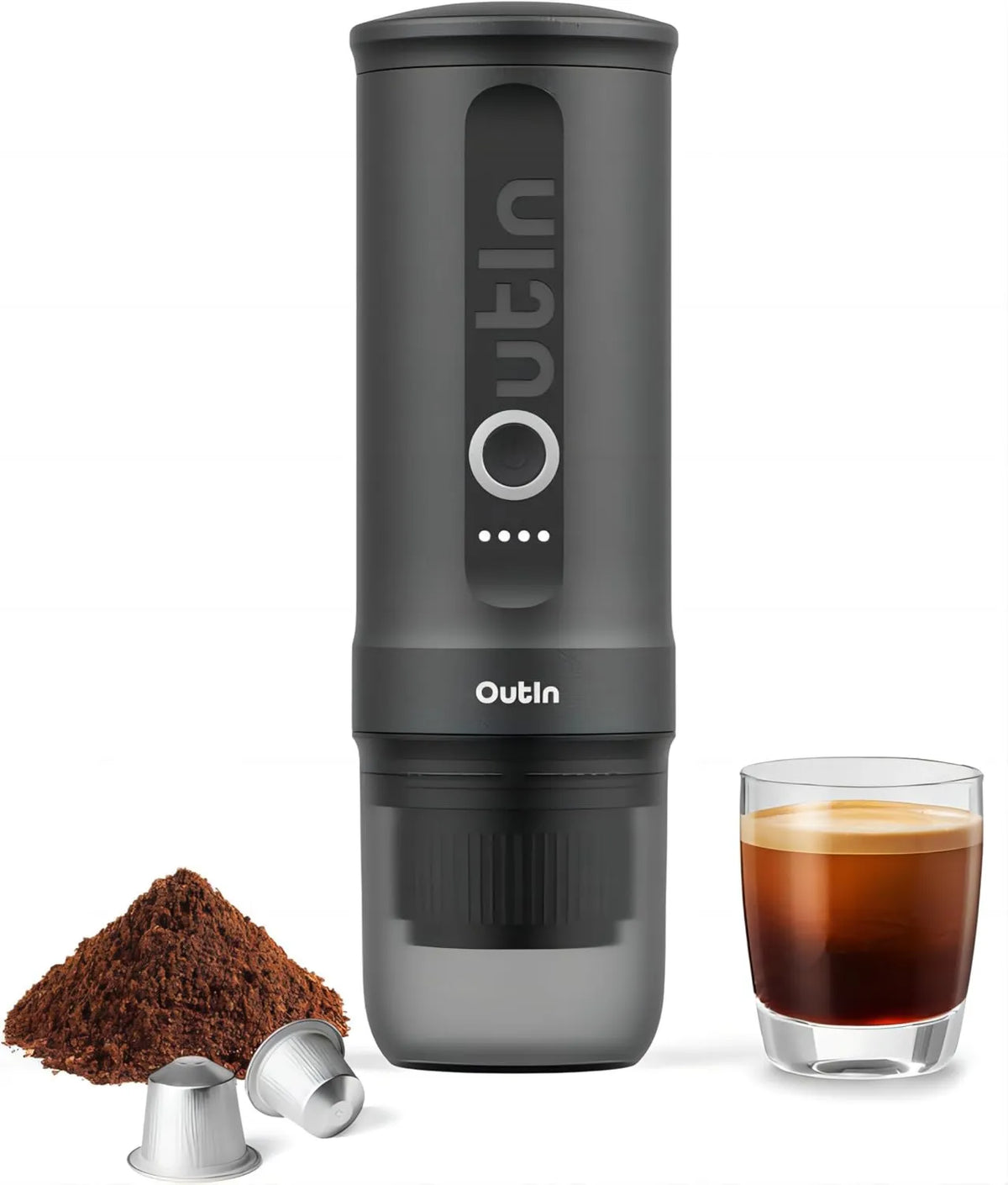 Drip Coffee Maker Nano Portable Electric, Compact Portable Design, OutIn Nano Portable Electric Espresso Machine