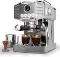 Espresso Machine, Visible Pressure Guagem, Stainless Steel Coffee Machine