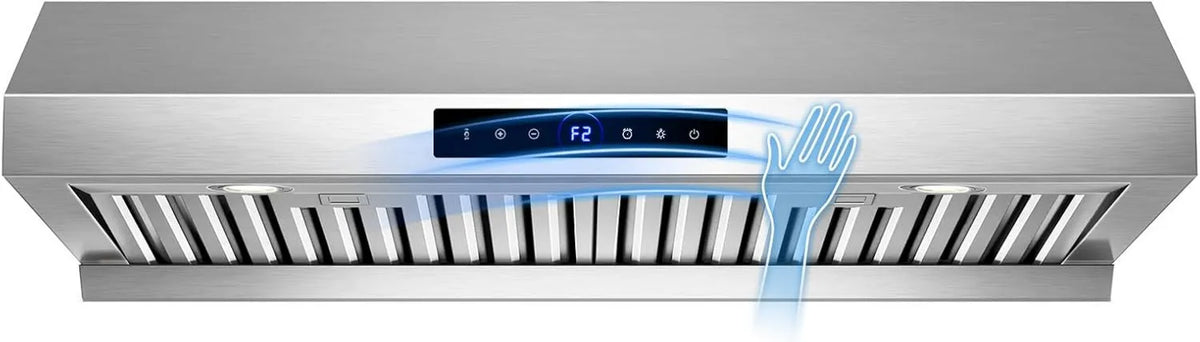 Range Hood, 1200 CFM, 30 Inch, Sloping Design, Kitchen Ventilation and Cooking Exhaust System